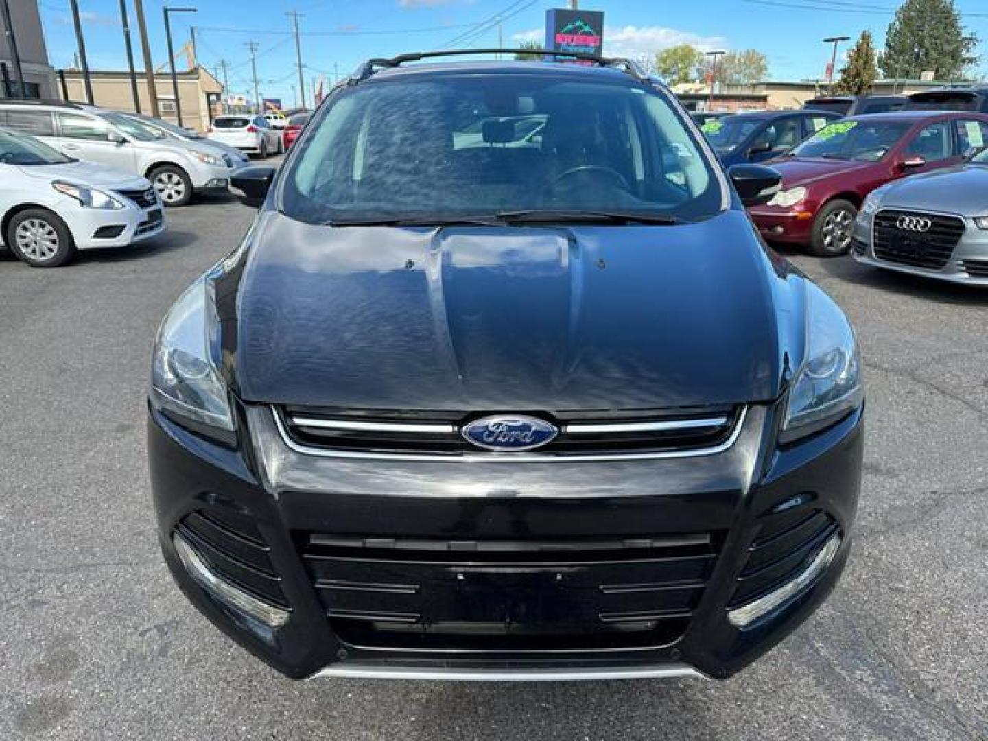 2014 Black /No Color Ford Escape Titanium Sport Utility 4D (1FMCU9J93EU) with an 4-Cyl, EcoBoost, 2.0L engine, Auto, 6-Spd w/SelShft transmission, located at 607 W Columbia Drive, Kennewick, WA, 99336, (509) 987-1069, 46.216743, -119.126404 - Photo#1