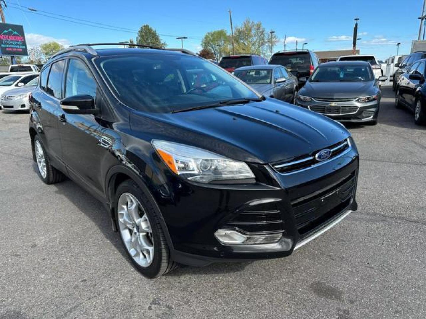 2014 Black /No Color Ford Escape Titanium Sport Utility 4D (1FMCU9J93EU) with an 4-Cyl, EcoBoost, 2.0L engine, Auto, 6-Spd w/SelShft transmission, located at 607 W Columbia Drive, Kennewick, WA, 99336, (509) 987-1069, 46.216743, -119.126404 - Photo#2