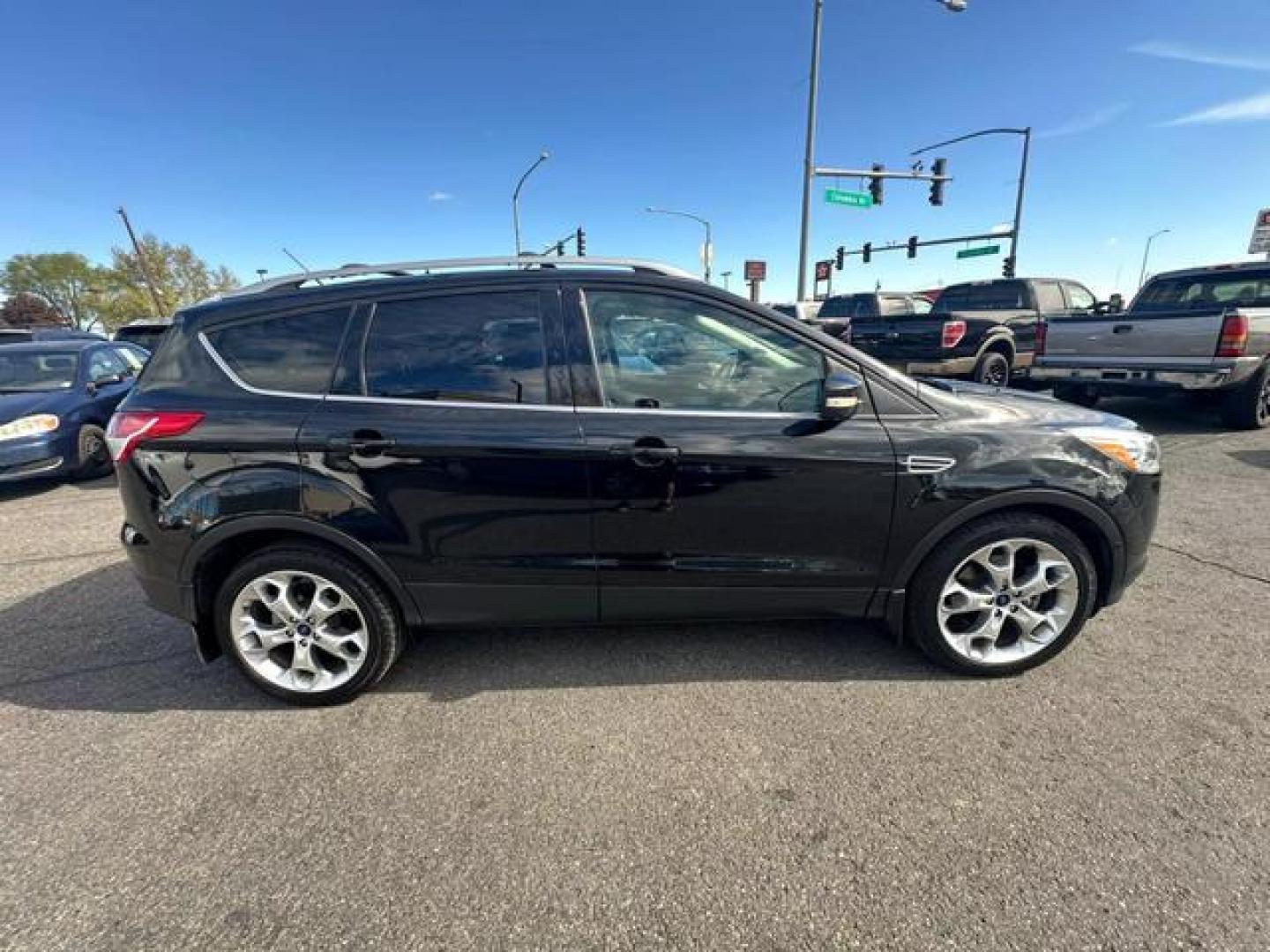 2014 Black /No Color Ford Escape Titanium Sport Utility 4D (1FMCU9J93EU) with an 4-Cyl, EcoBoost, 2.0L engine, Auto, 6-Spd w/SelShft transmission, located at 607 W Columbia Drive, Kennewick, WA, 99336, (509) 987-1069, 46.216743, -119.126404 - Photo#3