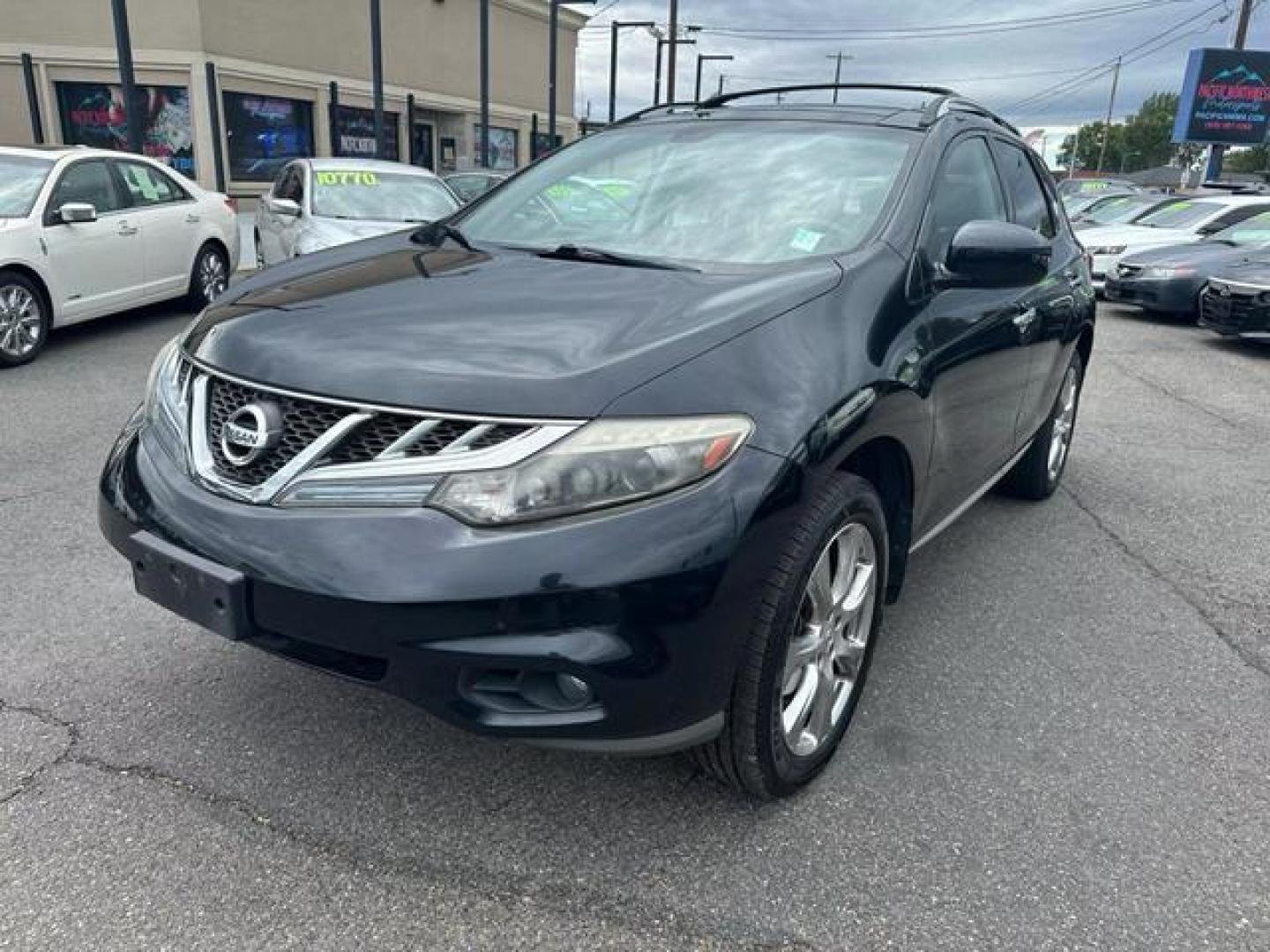 2012 Black Nissan Murano LE Sport Utility 4D (JN8AZ1MWXCW) with an V6, 3.5 Liter engine, Automatic, CVT transmission, located at 607 W Columbia Drive, Kennewick, WA, 99336, (509) 987-1069, 46.216743, -119.126404 - Photo#0