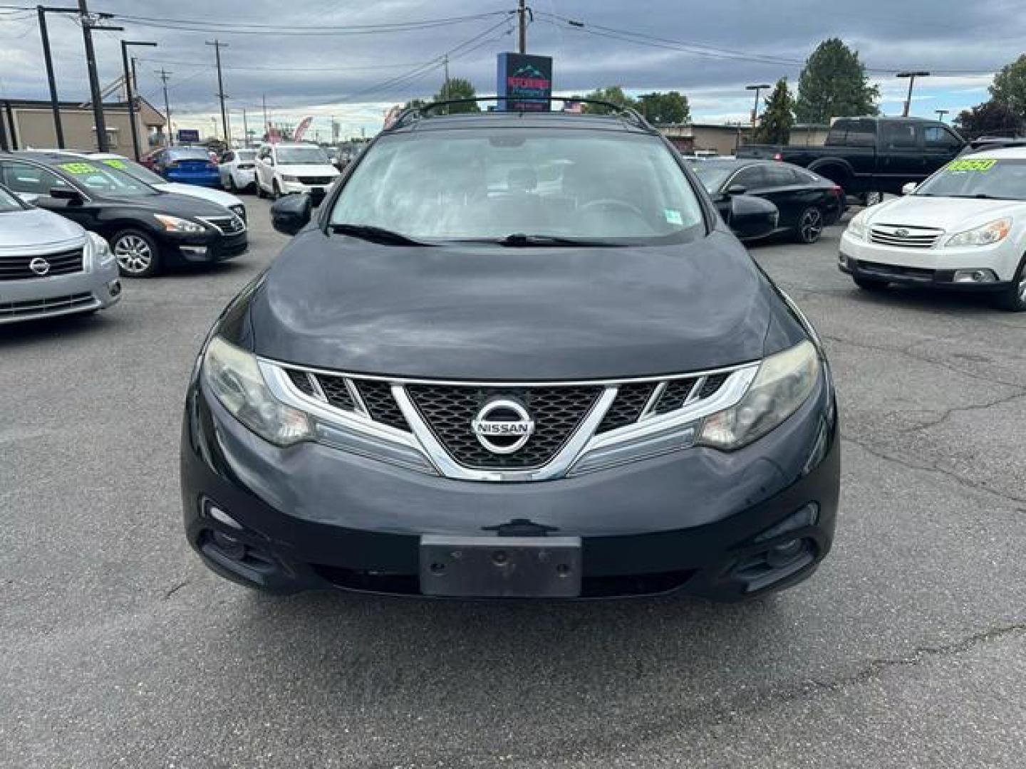 2012 Black Nissan Murano LE Sport Utility 4D (JN8AZ1MWXCW) with an V6, 3.5 Liter engine, Automatic, CVT transmission, located at 607 W Columbia Drive, Kennewick, WA, 99336, (509) 987-1069, 46.216743, -119.126404 - Photo#1