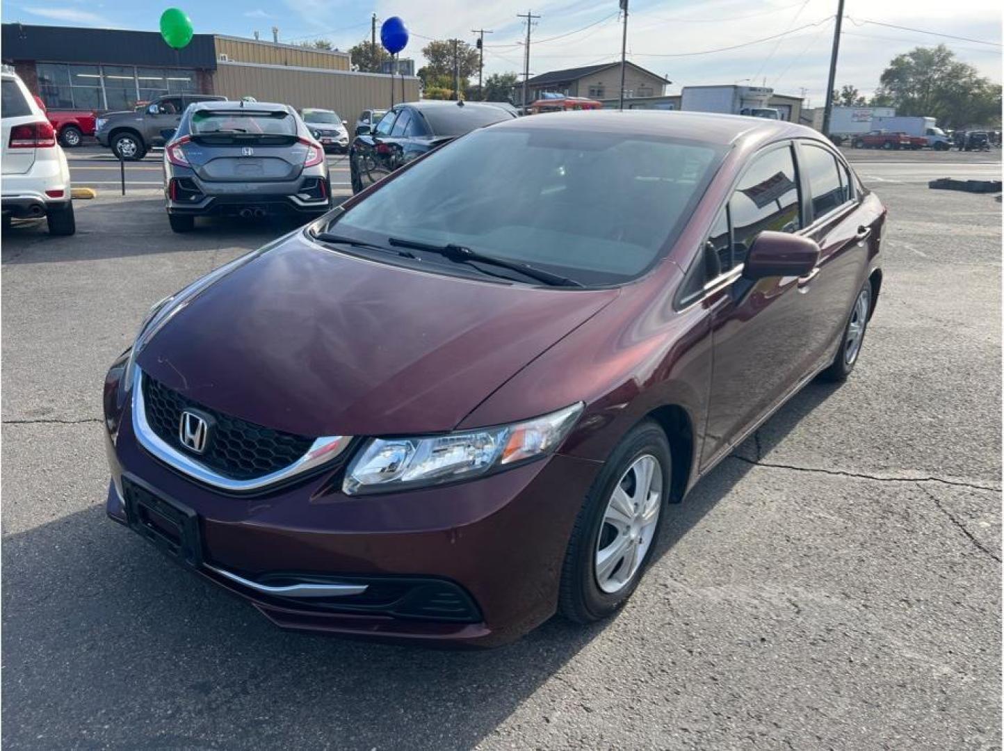 2014 Maroon /No Color Honda Civic LX Sedan 4D (19XFB2F53EE) with an 4-Cyl, i-VTEC, 1.8 Liter engine, Automatic, CVT transmission, located at 607 W Columbia Drive, Kennewick, WA, 99336, (509) 987-1069, 46.216743, -119.126404 - Photo#0