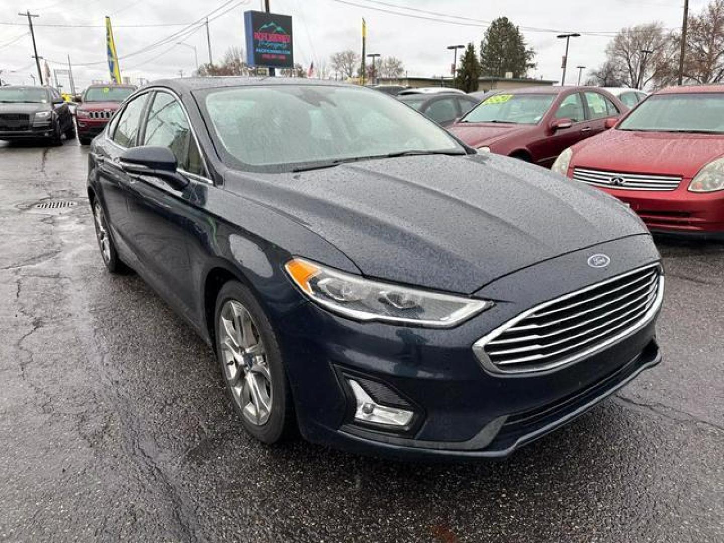 2020 Blue Ford Fusion Titanium Hybrid Sedan 4D (3FA6P0RU3LR) , Automatic, eCVT transmission, located at 607 W Columbia Drive, Kennewick, WA, 99336, (509) 987-1069, 46.216743, -119.126404 - Photo#2