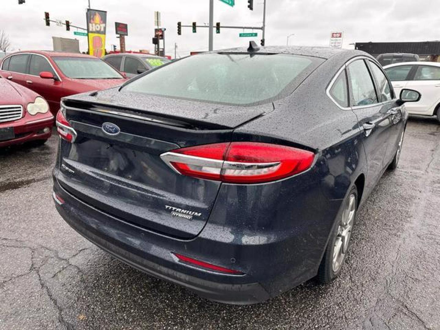 2020 Blue Ford Fusion Titanium Hybrid Sedan 4D (3FA6P0RU3LR) , Automatic, eCVT transmission, located at 607 W Columbia Drive, Kennewick, WA, 99336, (509) 987-1069, 46.216743, -119.126404 - Photo#4