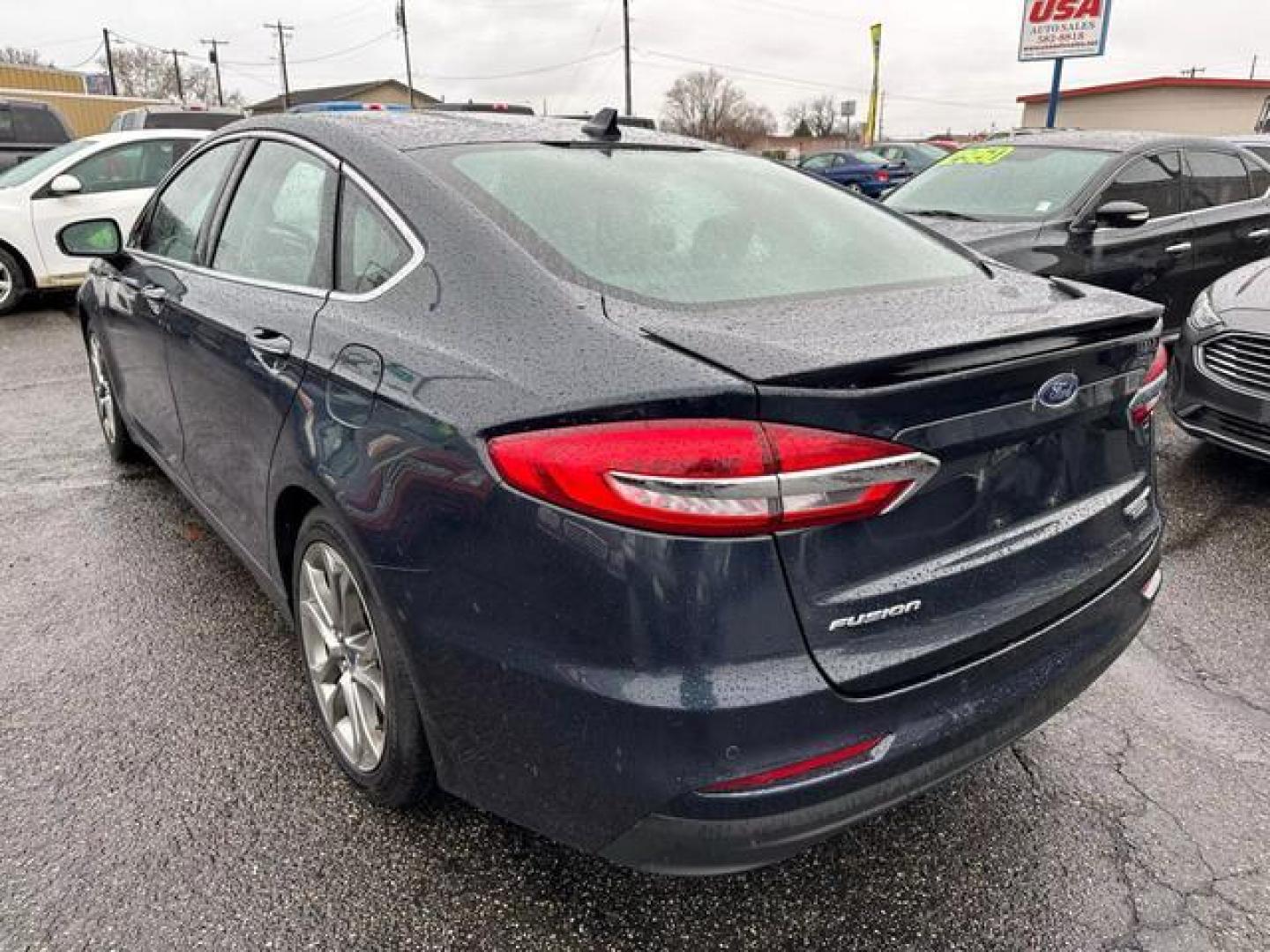 2020 Blue Ford Fusion Titanium Hybrid Sedan 4D (3FA6P0RU3LR) , Automatic, eCVT transmission, located at 607 W Columbia Drive, Kennewick, WA, 99336, (509) 987-1069, 46.216743, -119.126404 - Photo#6