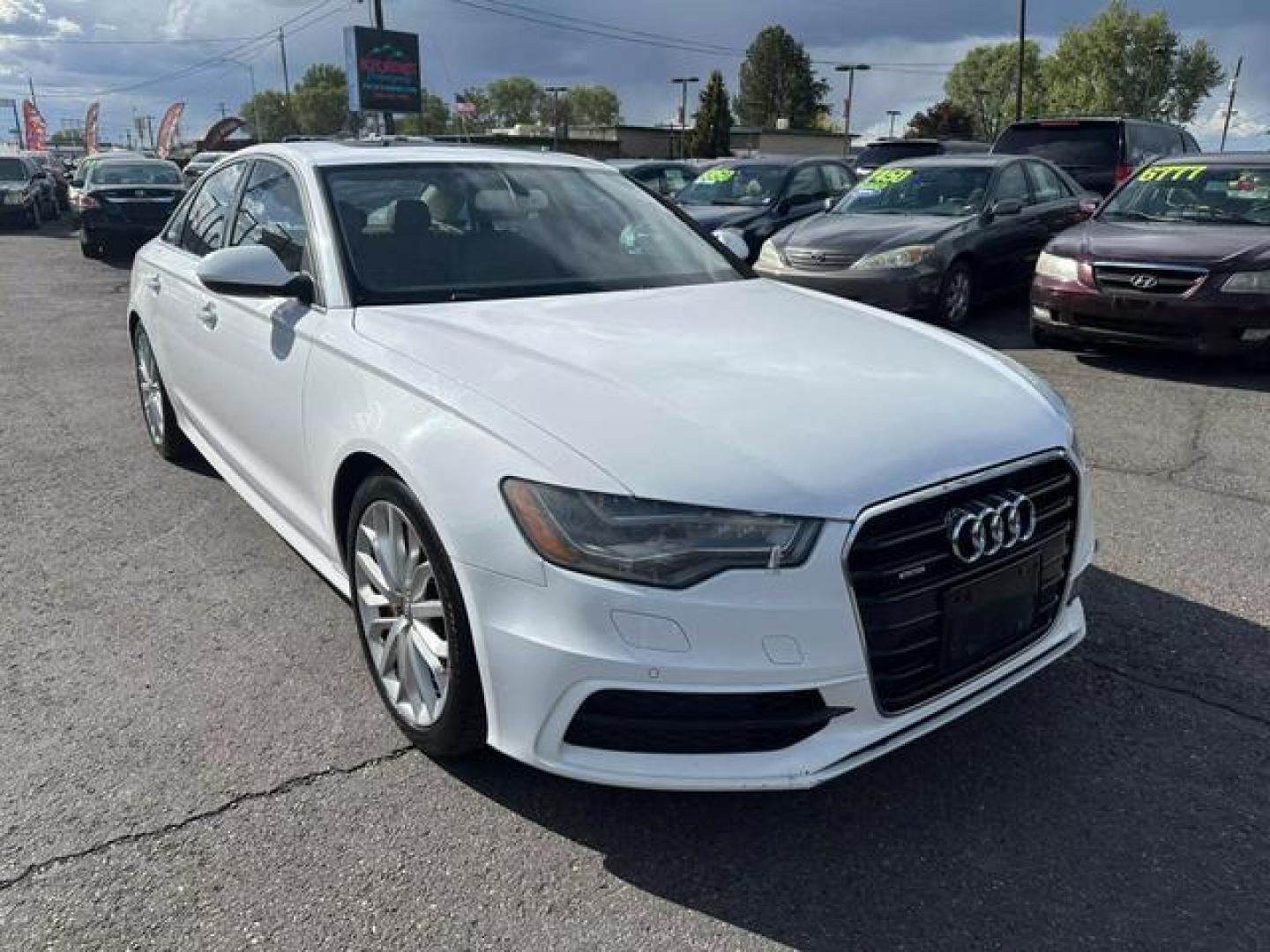 2012 White /No Color Audi A6 3.0T Quattro Premium Sedan 4D (WAUBGAFC7CN) with an V6, Supercharged, 3.0 Liter engine, Auto, 8-Spd Tiptronic transmission, located at 607 W Columbia Drive, Kennewick, WA, 99336, (509) 987-1069, 46.216743, -119.126404 - Photo#2