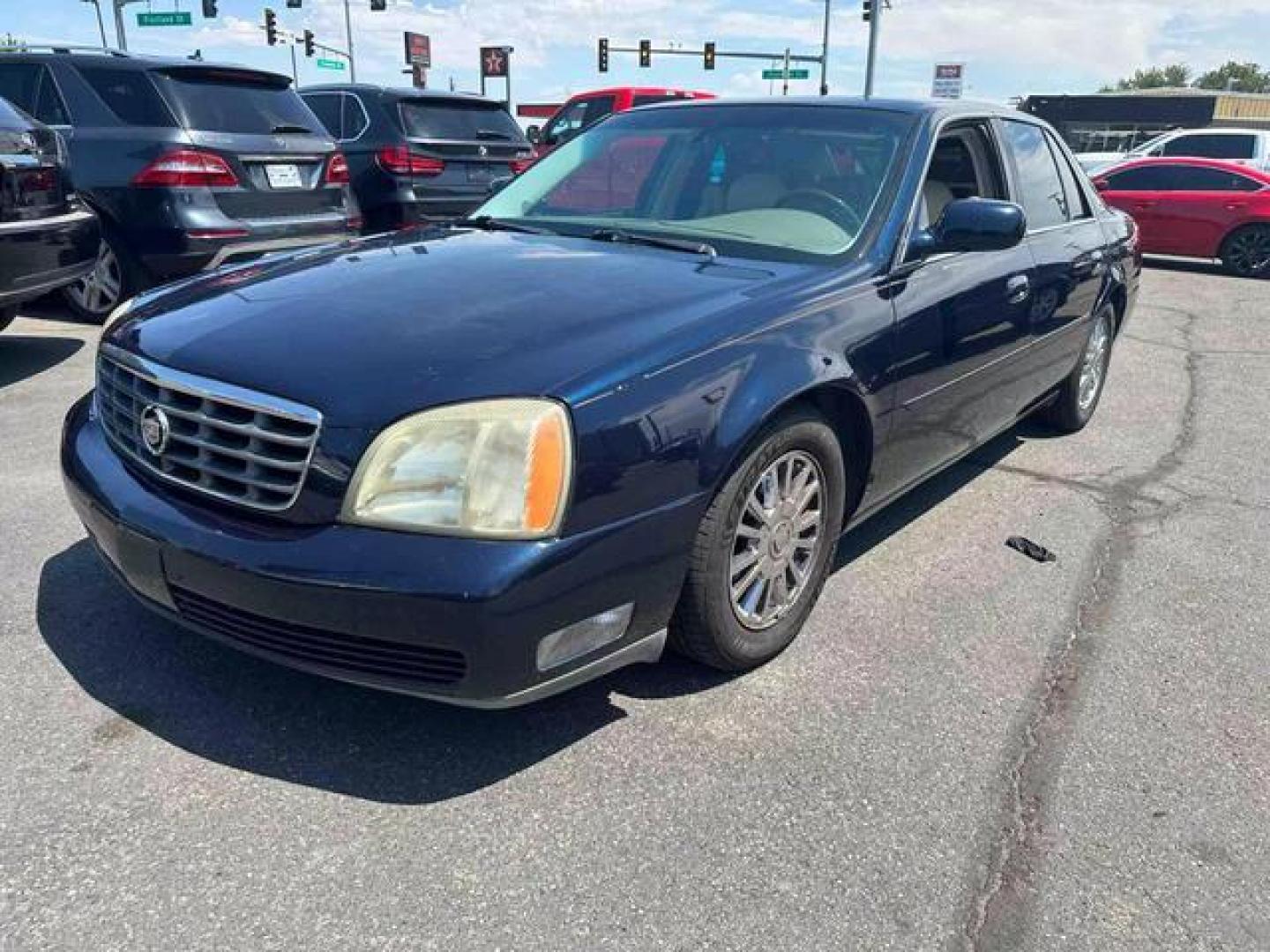 2003 Navy Blue /Off White Cadillac DeVille DHS Sedan 4D (1G6KE54Y83U) , Automatic transmission, located at 607 W Columbia Drive, Kennewick, WA, 99336, (509) 987-1069, 46.216743, -119.126404 - Photo#0