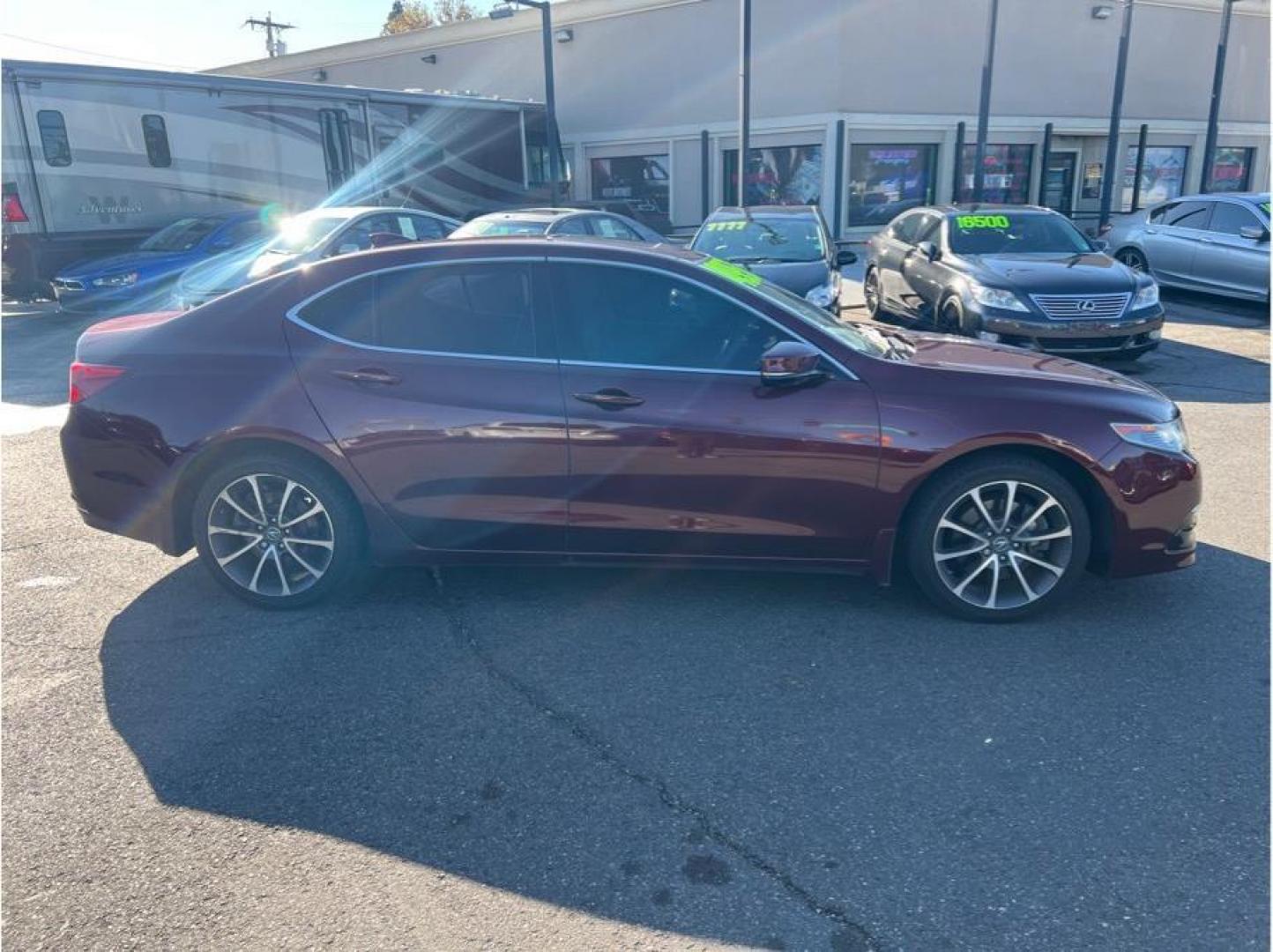 2015 Red /No Color Acura TLX (19UUB2F58FA) with an V6, VTEC, 3.5 Liter engine, Auto, 9-Spd SportShift transmission, located at 607 W Columbia Drive, Kennewick, WA, 99336, (509) 987-1069, 46.216743, -119.126404 - Photo#3