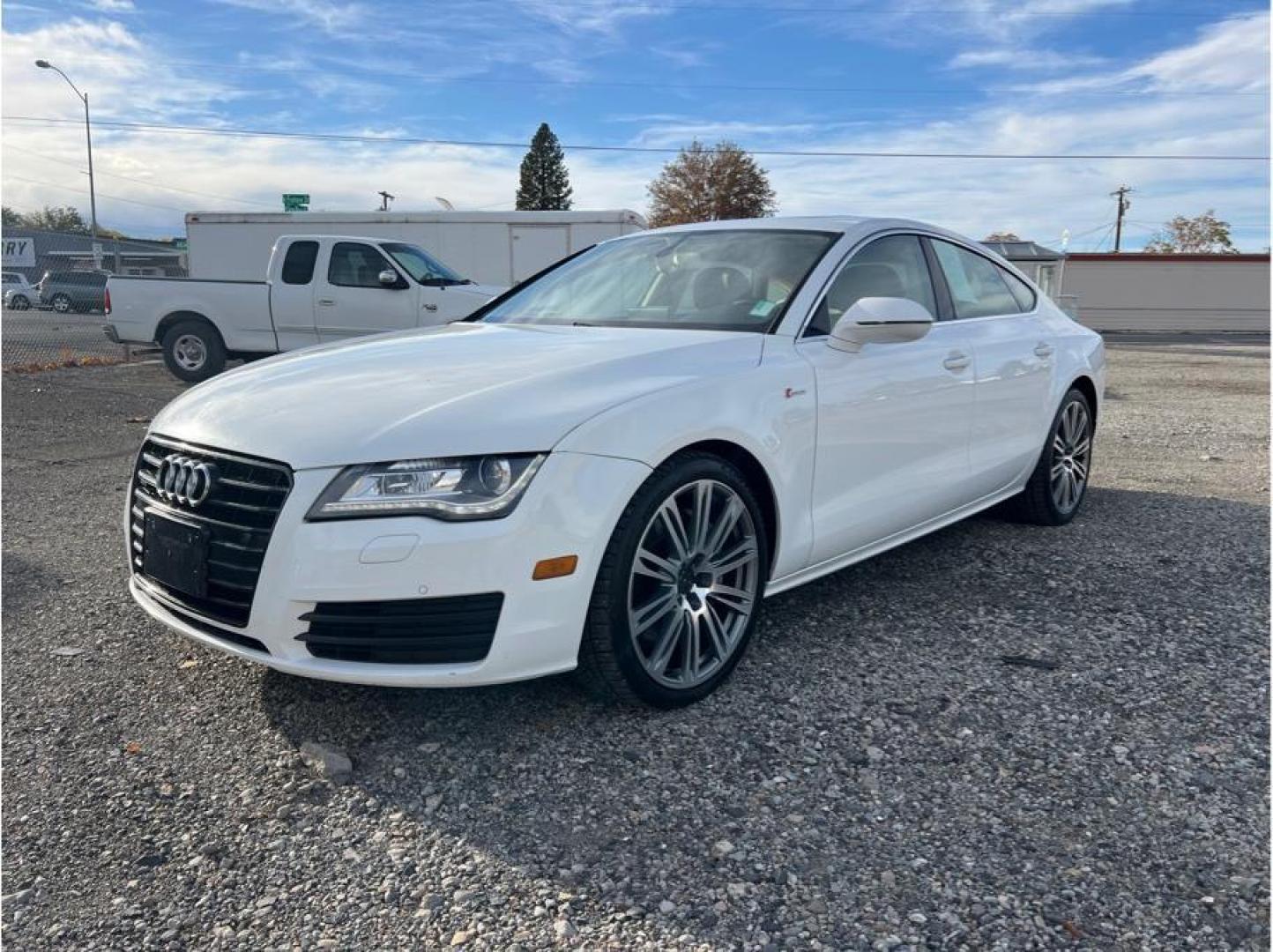 2014 White /No Color Audi A7 (WAUWGAFC6EN) with an V6, Sprchg, 3.0L engine, Auto, 8-Spd Tiptronic transmission, located at 607 W Columbia Drive, Kennewick, WA, 99336, (509) 987-1069, 46.216743, -119.126404 - Photo#0