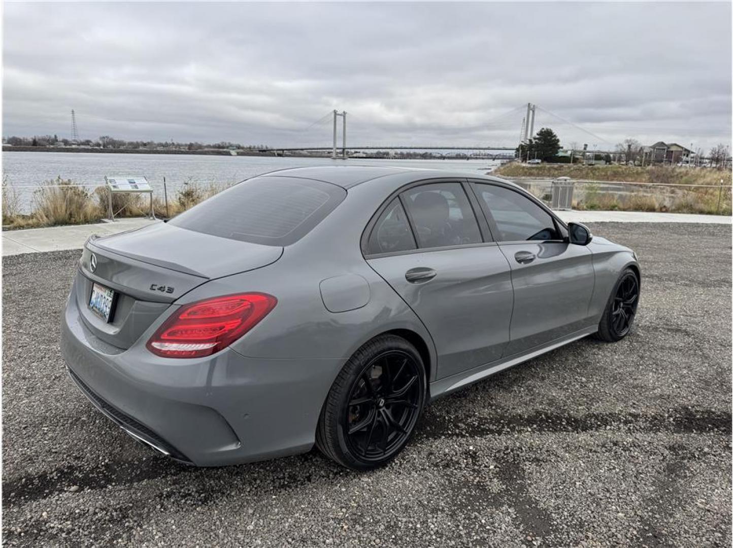 2017 Gray /No Color Mercedes-Benz Mercedes-AMG C-Class (55SWF6EB5HU) with an V6, Twin Turbo, 3.0 Liter engine, Auto, 9-Spd 9G-Tronic transmission, located at 607 W Columbia Drive, Kennewick, WA, 99336, (509) 987-1069, 46.216743, -119.126404 - Photo#14