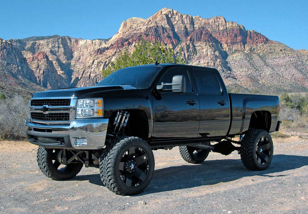 Chevrolet lifted pickup truck