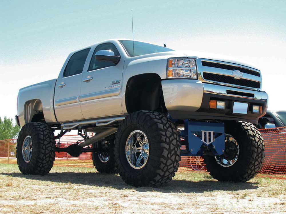 Chevrolet lifted pickup truck