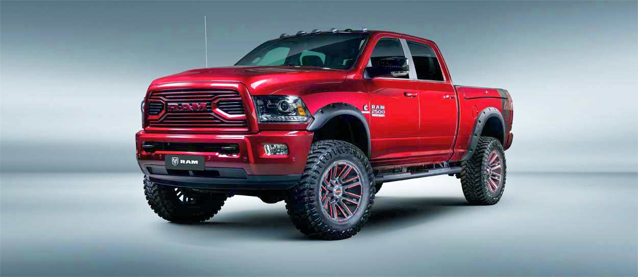 Dodge Ram lifted pickup truck